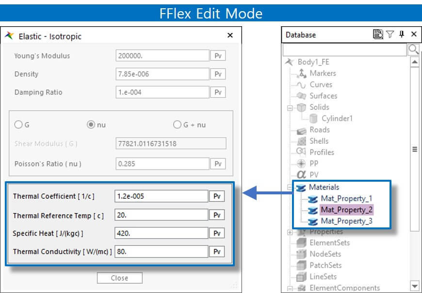 RecurDyn FFlex Thermal